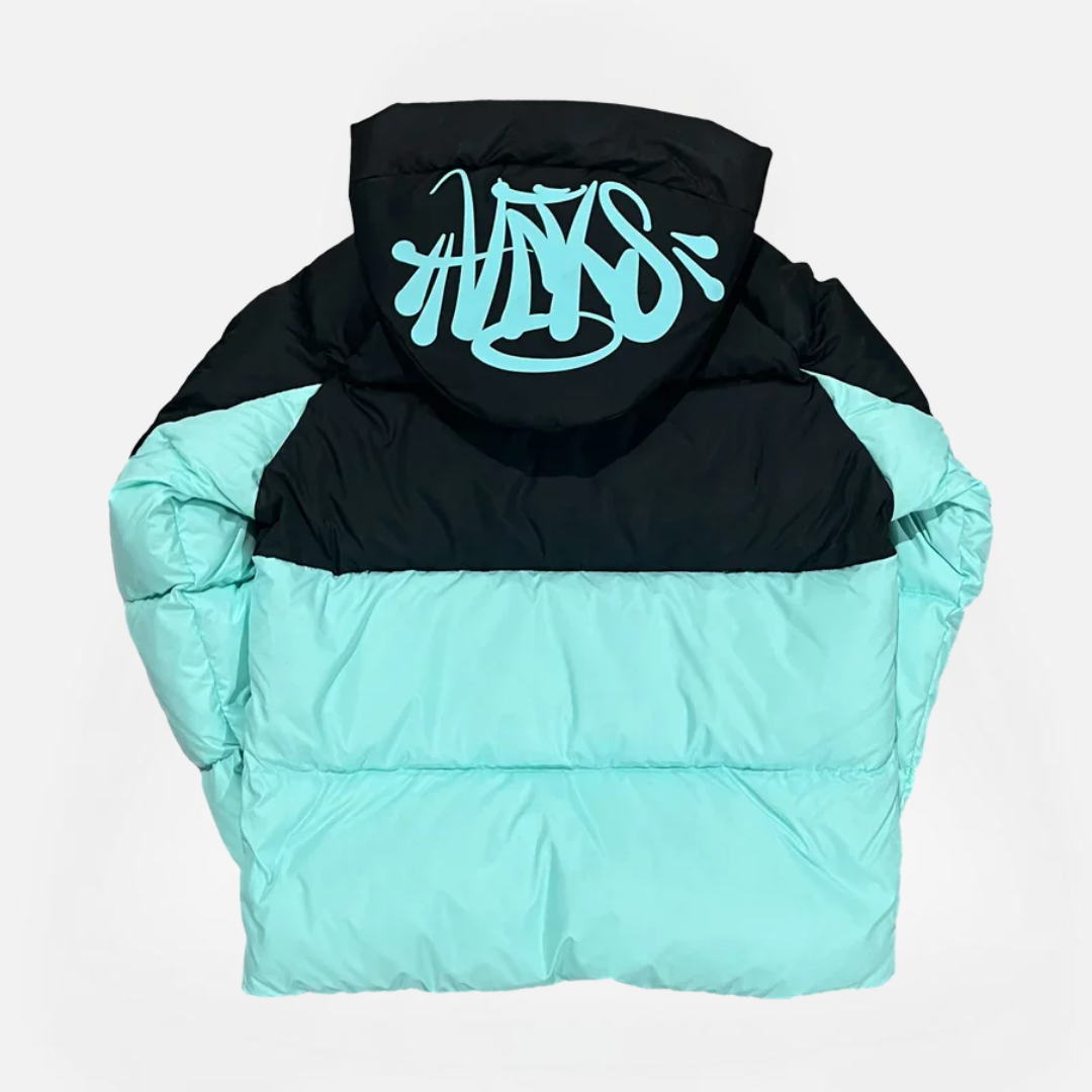 CHAQUETA SYNA WORLD BLACK AND ICE BLUE