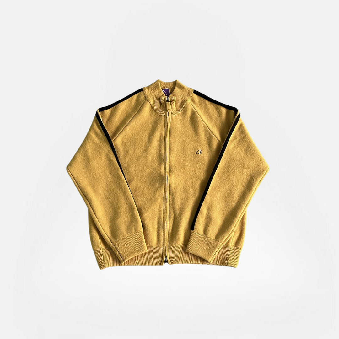 CHALECO KNIT ZIP UP FLEECE YELLOW