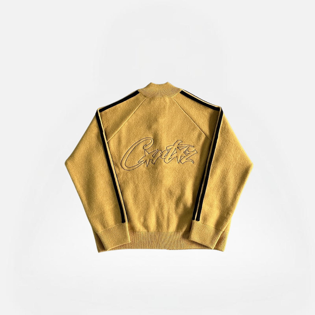 CHALECO KNIT ZIP UP FLEECE YELLOW