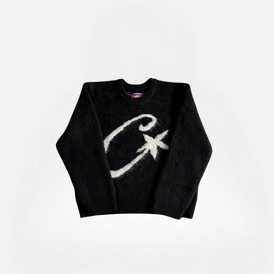 CHALECO C STAR MOHAIR KNIT BLACK