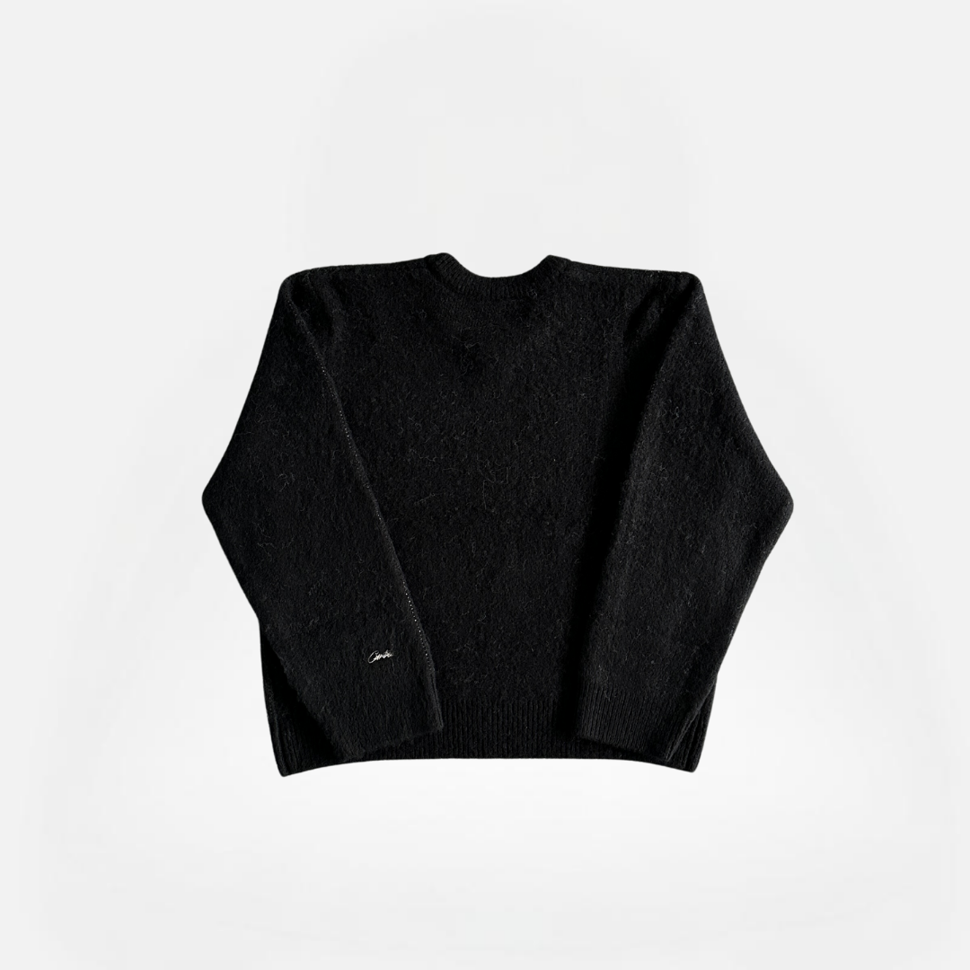 CHALECO C STAR MOHAIR KNIT BLACK