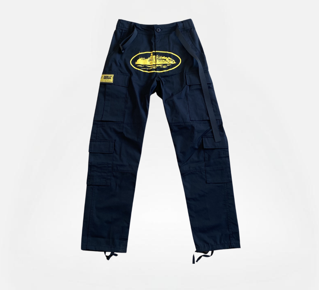 PANTALÓN CARGO BLACK YELLOW LOGO