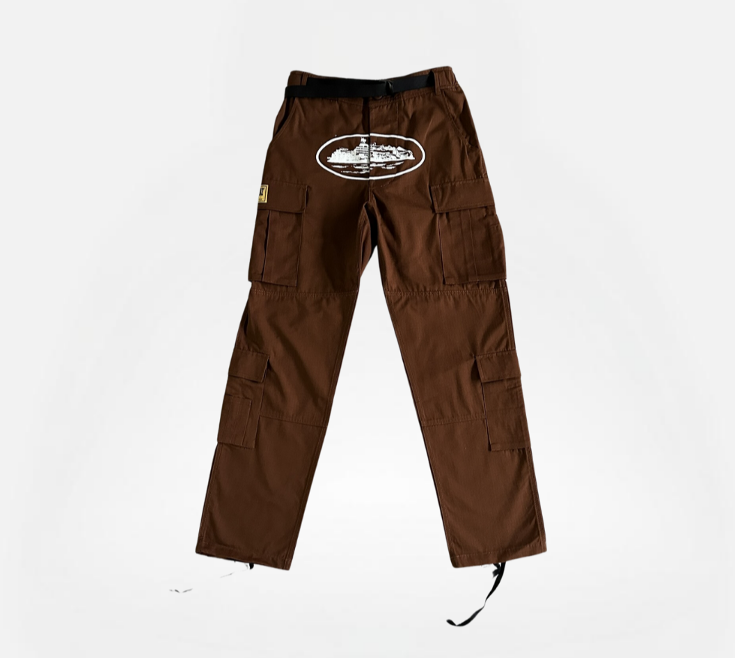 PANTALÓN CARGO BROWN WHITE