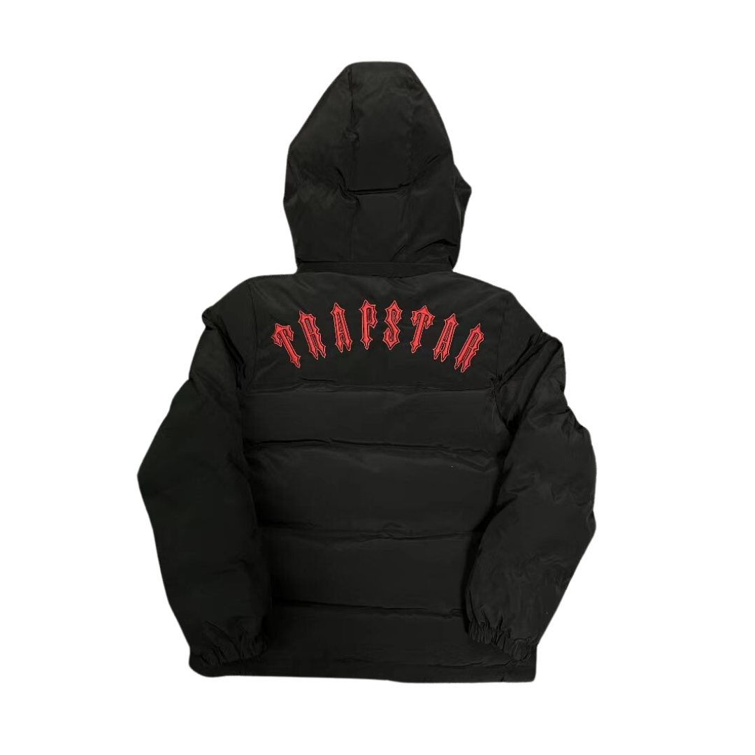 CHAQUETA PUFFER DETACHABLE  BLACK RED