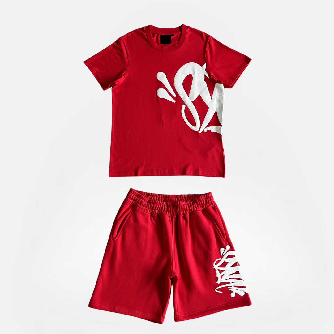 CONJUNTO VERANO SYNA RED AND WHITE