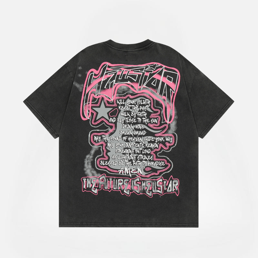 POLERA HELLSTAR THE FUTURE BLACK-PINK