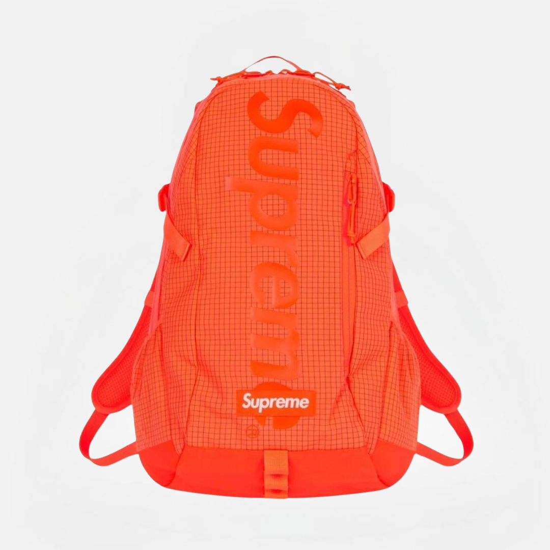 MOCHILA SUPREME LOGO FLUORESCENT ORANGE