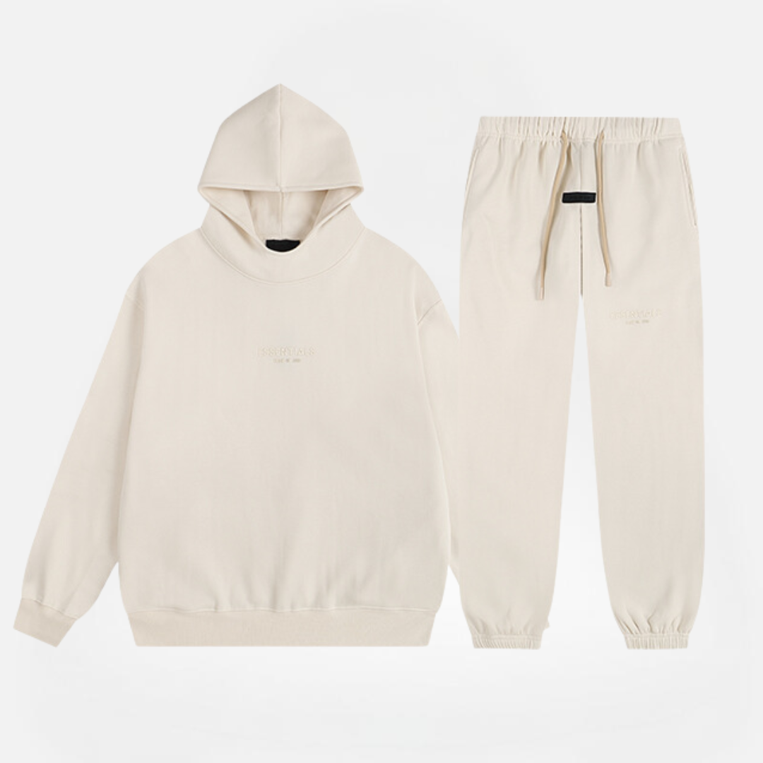 CONJUNTO ESSENTIALS FEAR OF GOD FW23 CREAM