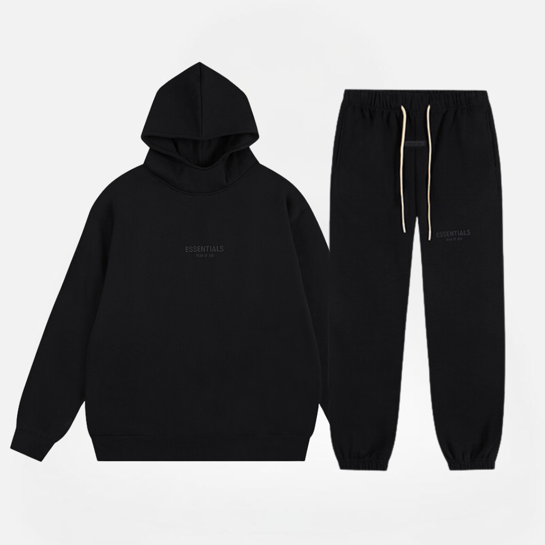 CONJUNTO ESSENTIALS FEAR OF GOD FW23 BLACK