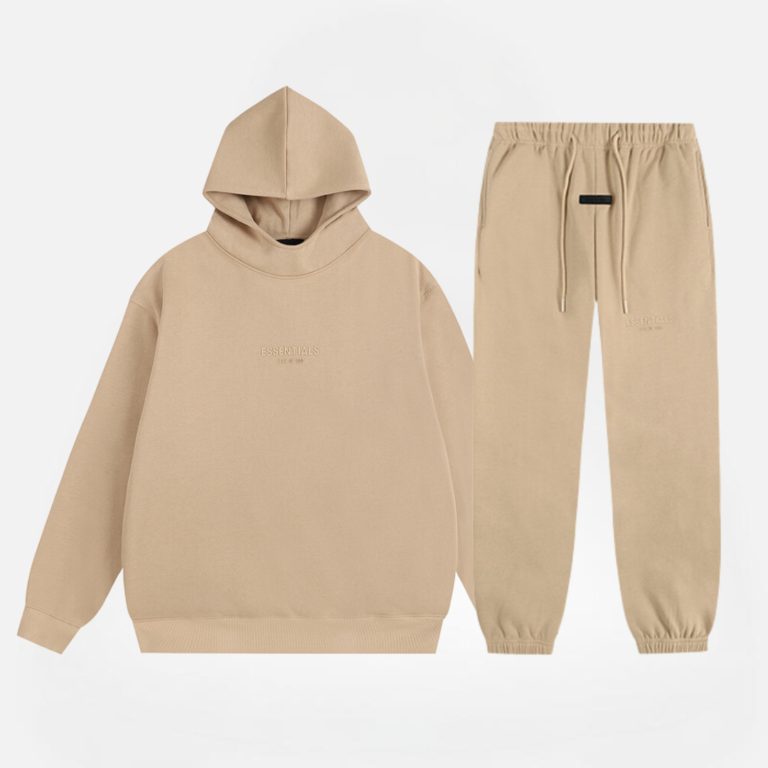 CONJUNTO ESSENTIALS FEAR OF GOD FW23 BROWN