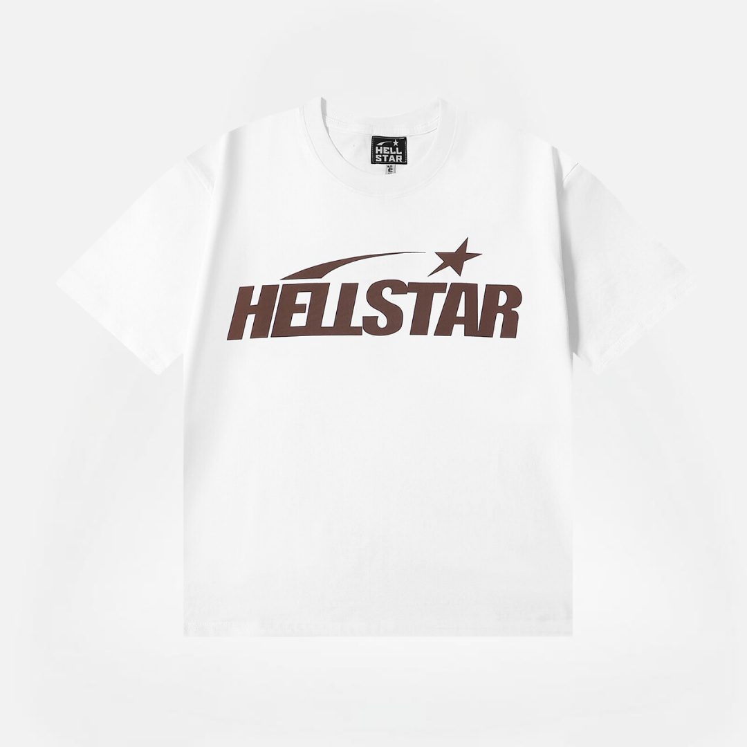 POLERA HELLSTAR CLASSIC WHITE-BROWN