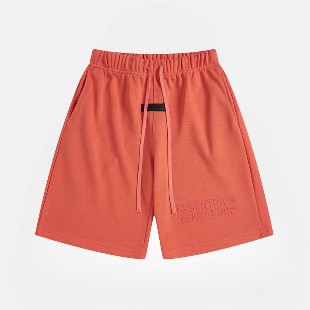 SHORT ESSENTIALS FEAR OF GOD CORAL