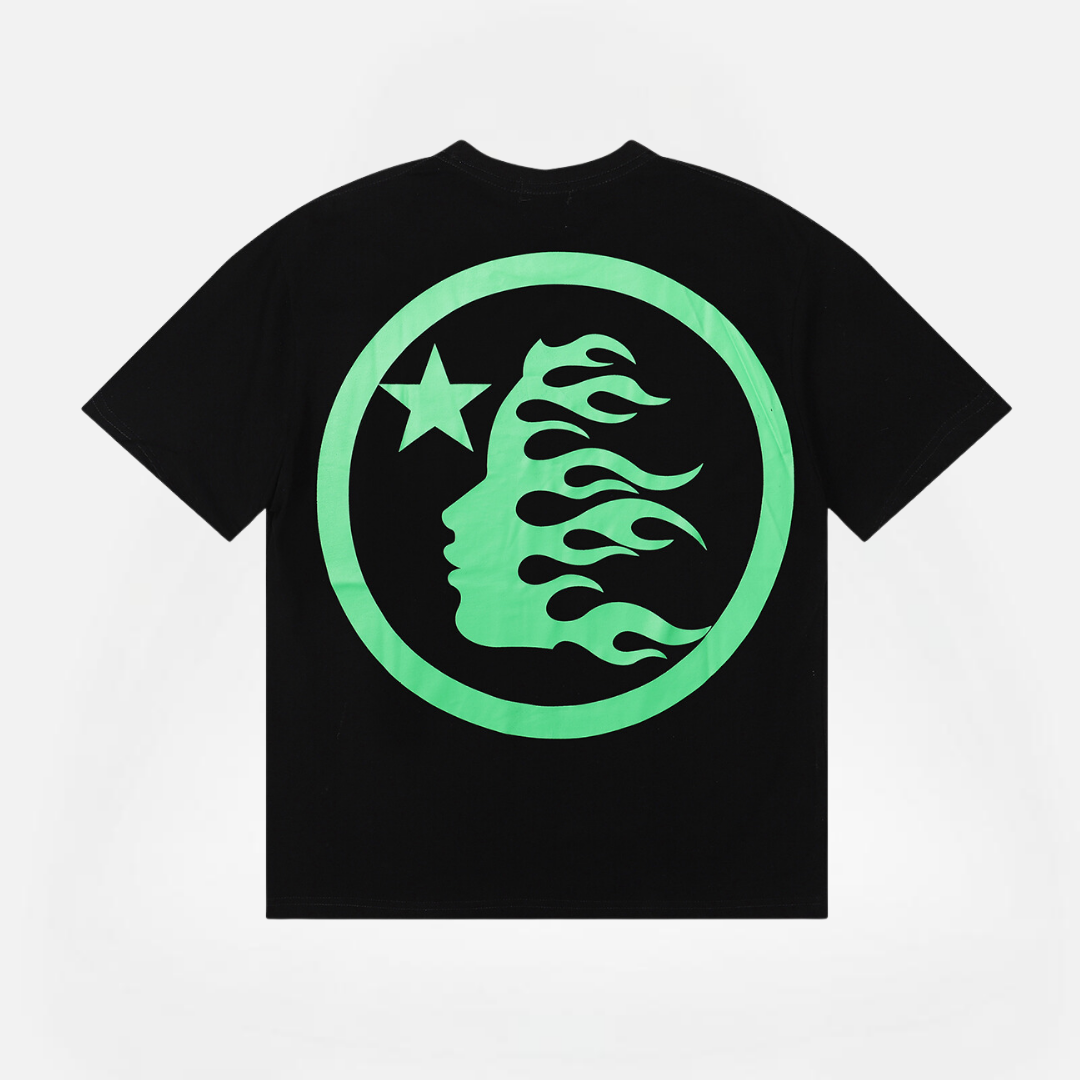 POLERA HELLSTAR CLASSIC BLACK-ICE GREEN