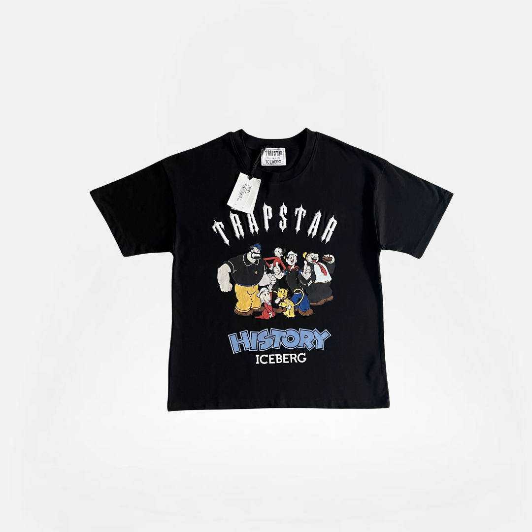 POLERA ICEBERG POPEYE PRINTED T BLACK