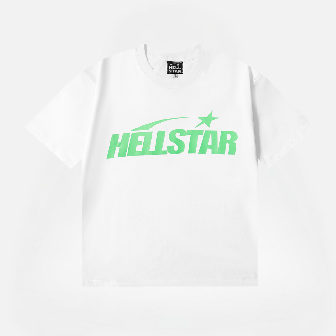 POLERA HELLSTAR CLASSIC WHITE-ICE GREEN