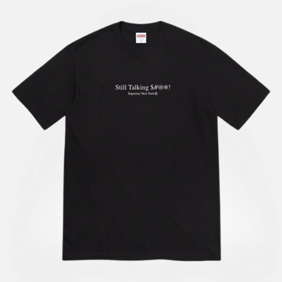 POLERA SUPREME STILL TALKING BLACK