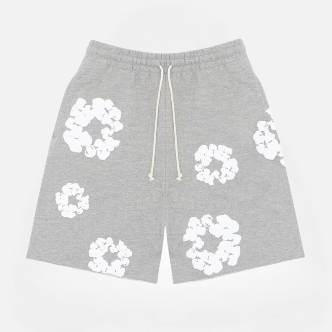 SHORT DENIM TEARS GREY