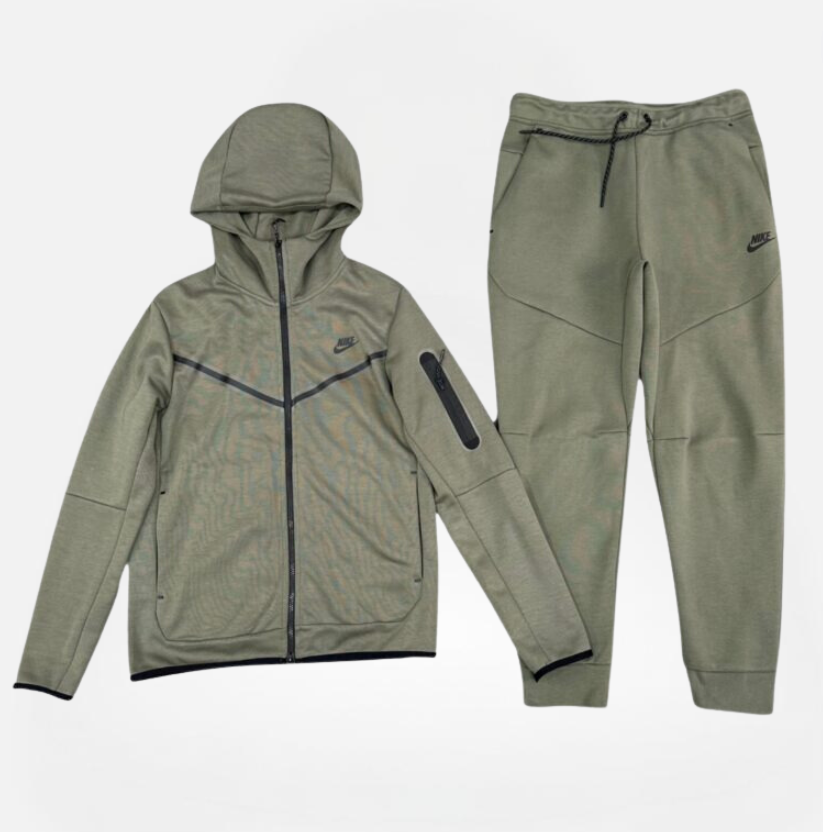 CONJUNTO NIKE TECH FLEECE GREEN