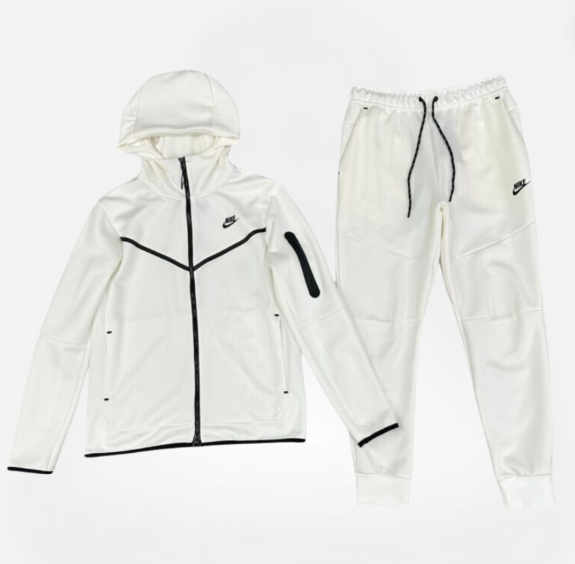 CONJUNTO NIKE TECH FLEECE WHITE