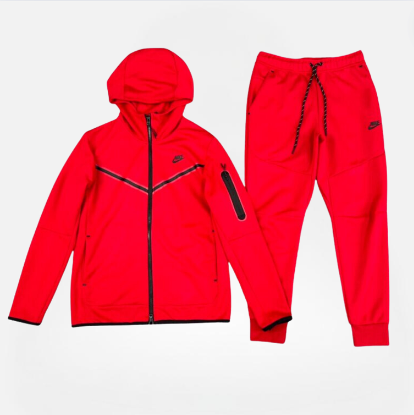 CONJUNTO NIKE TECH FLEECE RED