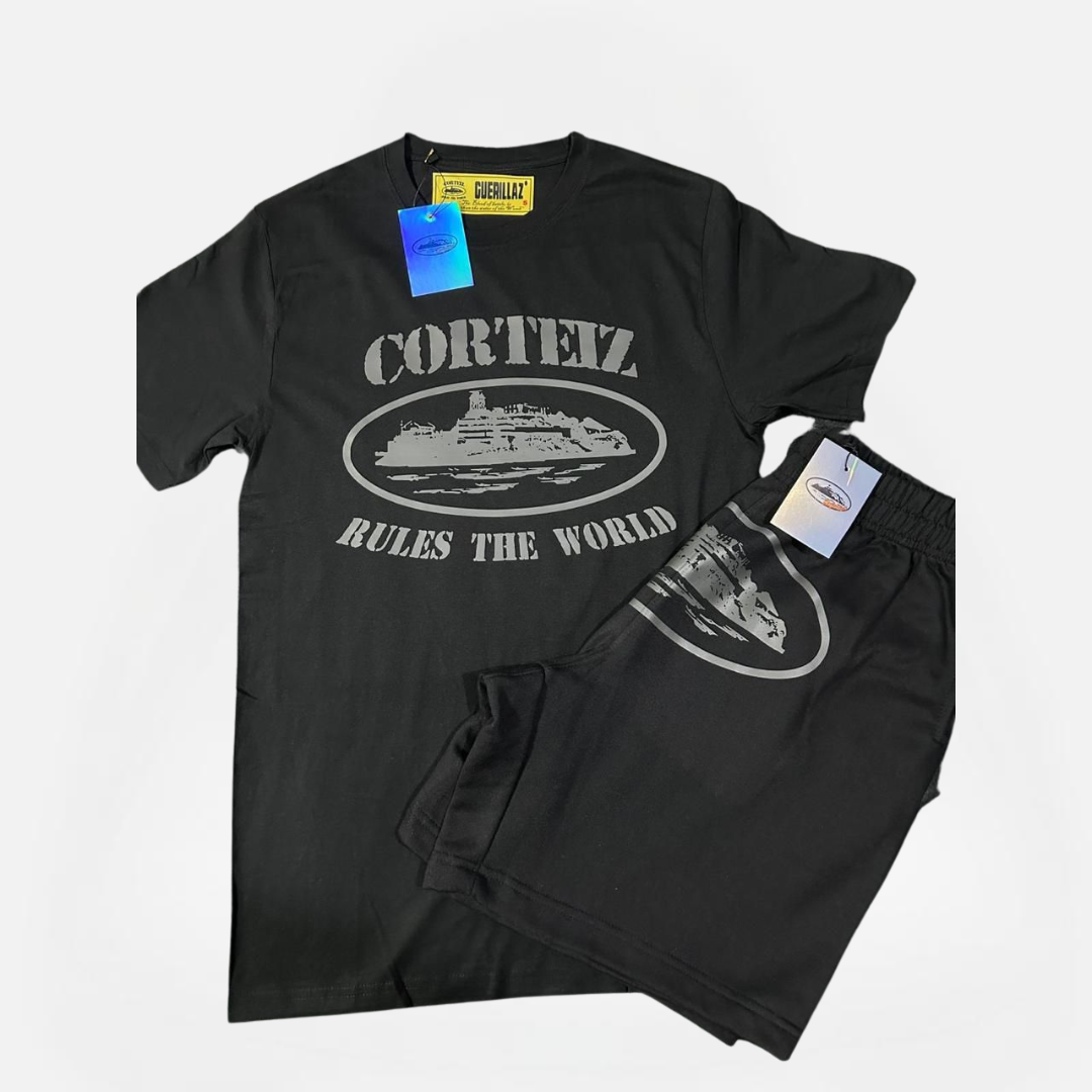 CONJUNTO VERANO CORTEIZ BLACK AND GREY (ENVIO POR PAGAR)